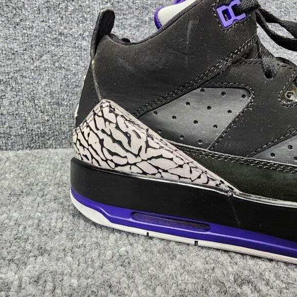 Nike Jordan size 6.5Y Son Of Low GS Shoes Black/Grape Ice-White 580604 008 - Picture 2 of 16